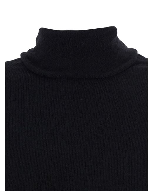 Maglione 'Aureliano' A Collo Alto di Antonelli in Blue