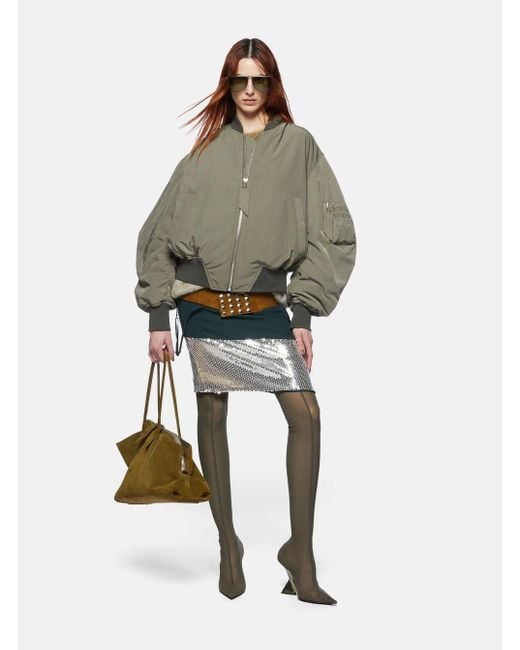 Giubbotto Bomber Con Tasca Con Zip Sulla Manica di The Attico in Green