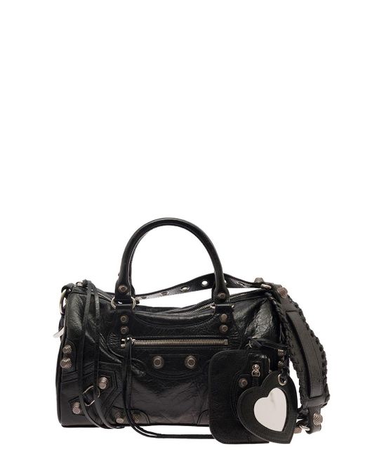 Balenciaga Black Le Cagole Duffle Bag In Leather Woman