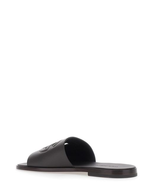 Dolce & Gabbana Multicolor Sandals With Cut-Out With Logo On The Front for men