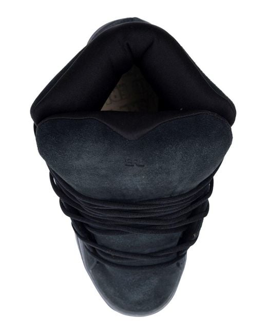 ERL Blue 'Mid Vamp' Sneaker With Logo Lettering On The Tongue for men