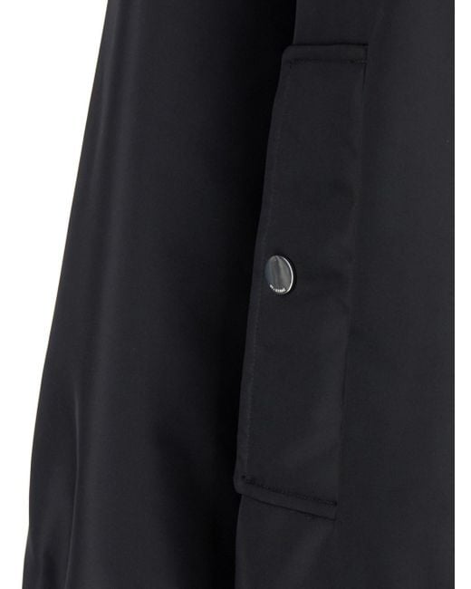 Sportmax Blue 'Agape' Bomber Jacket With Concealed Zip Closure