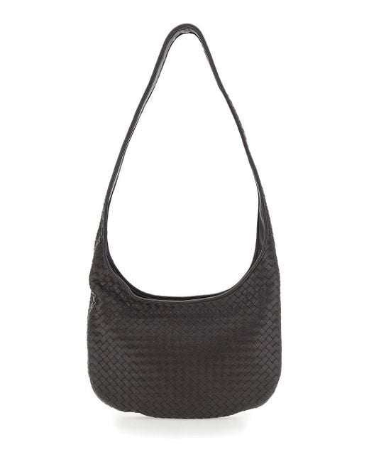 Borsa A Tracolla Con Chiusura Con Zip Superiore E Motiv di Bottega Veneta in Black da Uomo