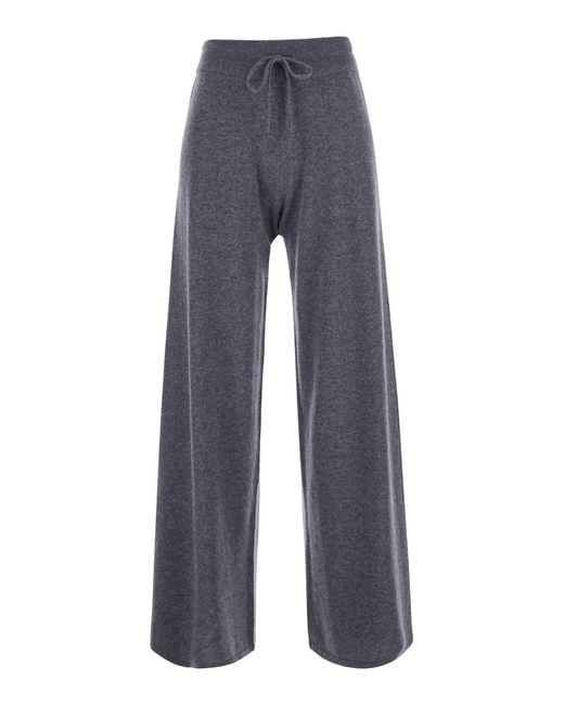 Lisa Yang Blue Sofi Trousers With Elegant Details