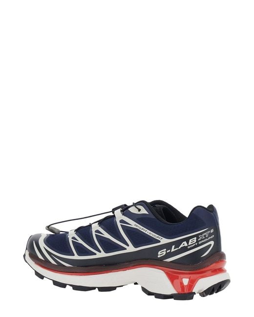 Salomon Blue Sneaker 'Xt-6' With Logo Applied On The Tongue And Chunky Sole for men