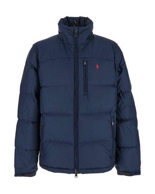 Polo Ralph Lauren Blue Puffer Jacket Tech Fabric for men