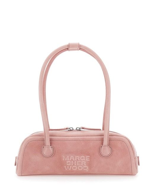 MARGE SHERWOOD Pink Soft Boston Ew Mini