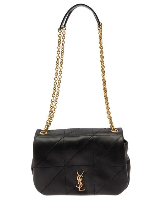 Saint Laurent Black 'Mini Jamie 4.3' Crossbody Bag With Cassandre Deta