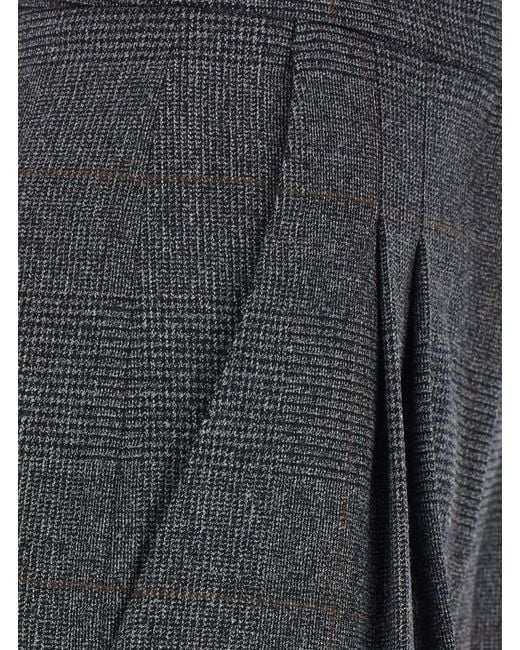PT Torino Gray Pants With Double Pleats And Silky Finish