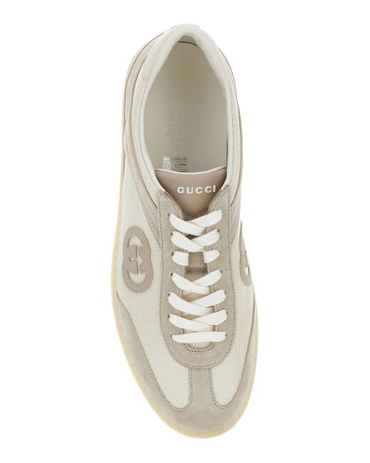 Sneaker 'G74' Low Top Con Patch Logo Sul Lato E Logo Lettering S di Gucci in White da Uomo