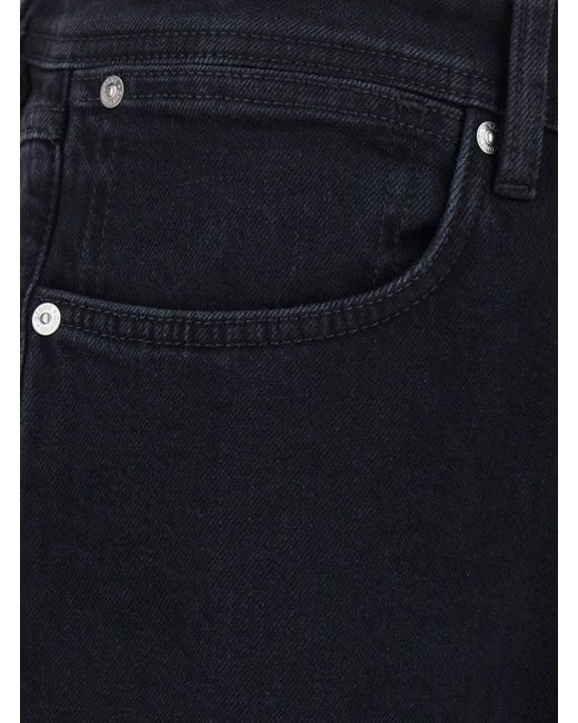 Stone Island Blue Slim Jeans With Logo Patch On The Back for men