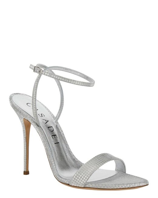 Casadei store silver sandals