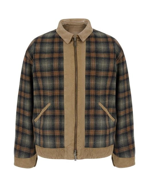 Golden Goose Deluxe Brand Brown Reversible Jacket With Contrast for men