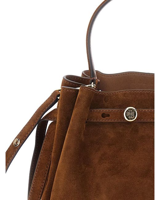 Tory Burch Brown Romy Suede Bucket Bag