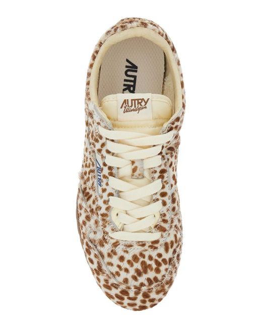 Autry Natural Low Top Sneaker With Logo