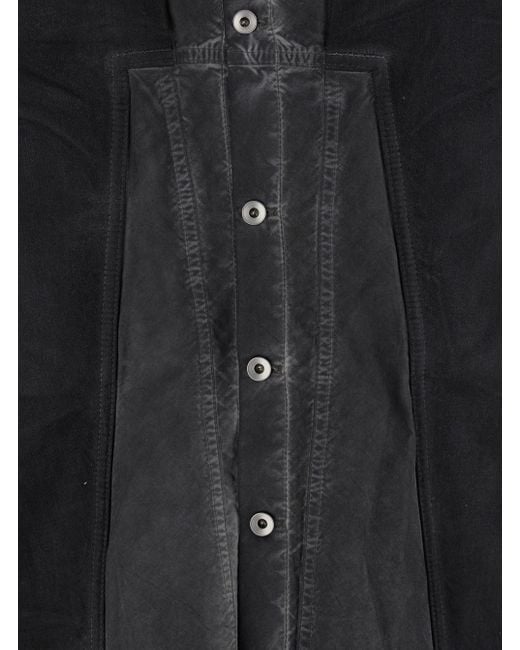 Rick Owens Black Solid Shirt for men
