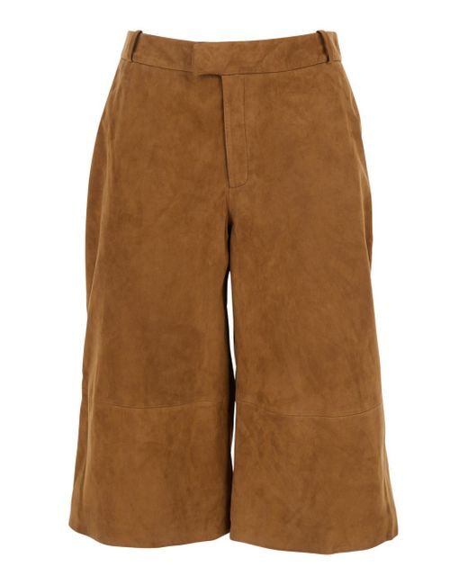 Arma Brown 'Jina' Pants With Belt Loops And Wide Leg