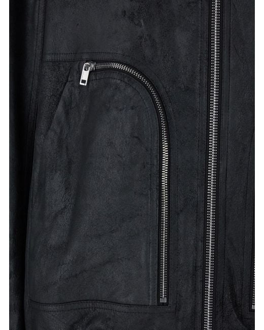 Rick Owens Black Bauhaus Flight' Bomber Jacket for men