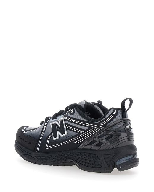 New Balance Black Sneakers 1906E With Rubber Sole And Tech Fabric Uppe