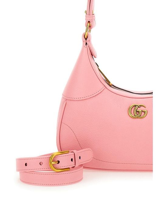 Borsa Aphrodite Small in pelle di Gucci in Pink