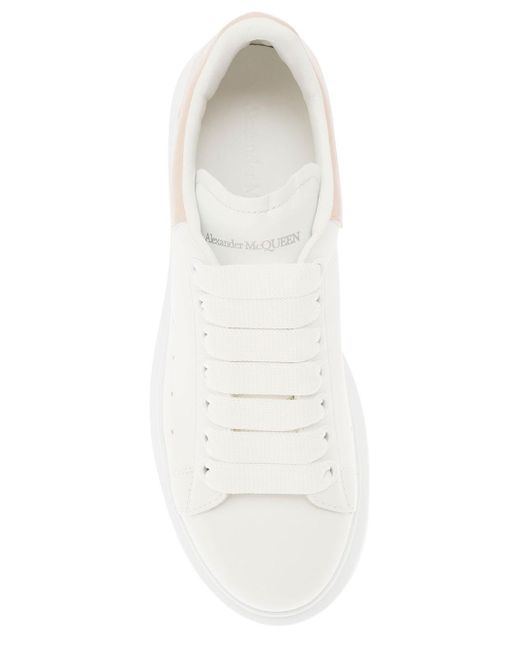 Sneaker Low Top Con Platform Over di Alexander McQueen in White