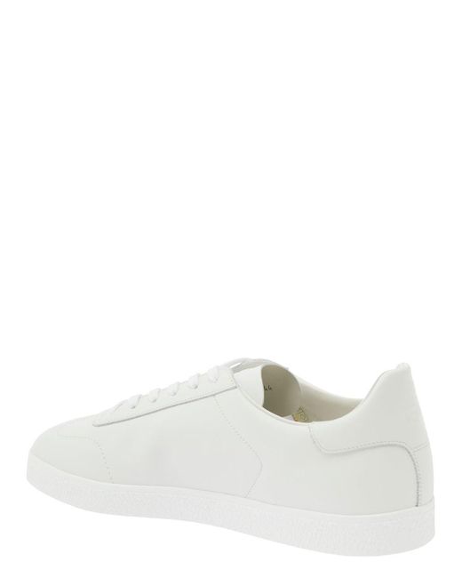 Givenchy White Low Top Sneakers With Logo Lettering Detail for men