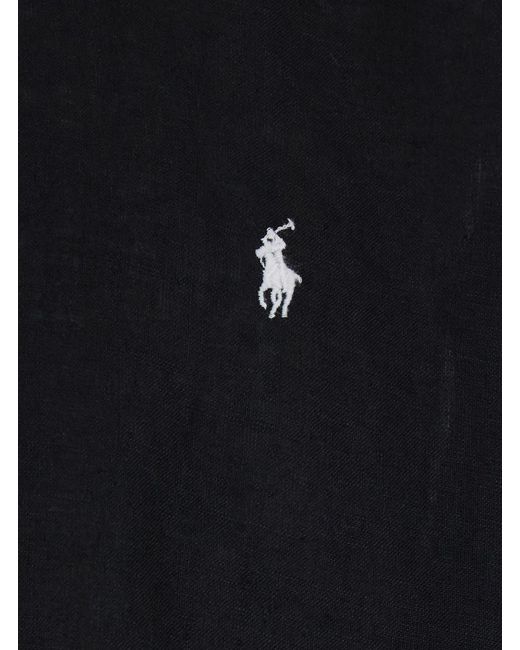 Polo Ralph Lauren Blue Shirt Custom Fit Linen for men