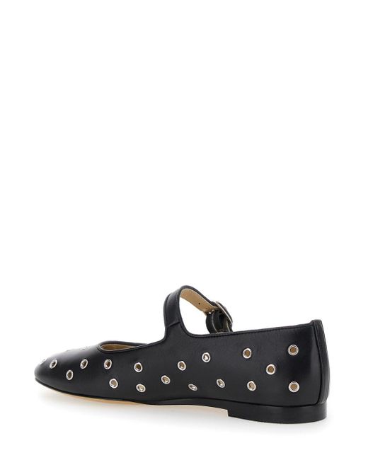 Le Monde Beryl White 'Mary Jane' Ballerinas With Eyelets