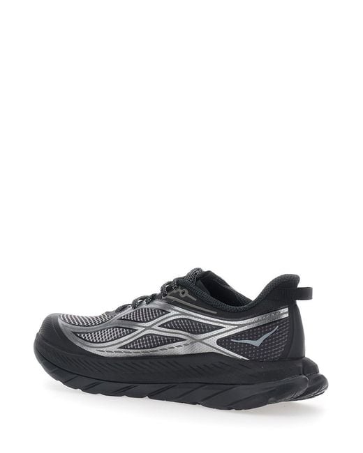 Hoka One One White 'Mach Remastered Aura' Low Top Sneakers With Camouflage Gra