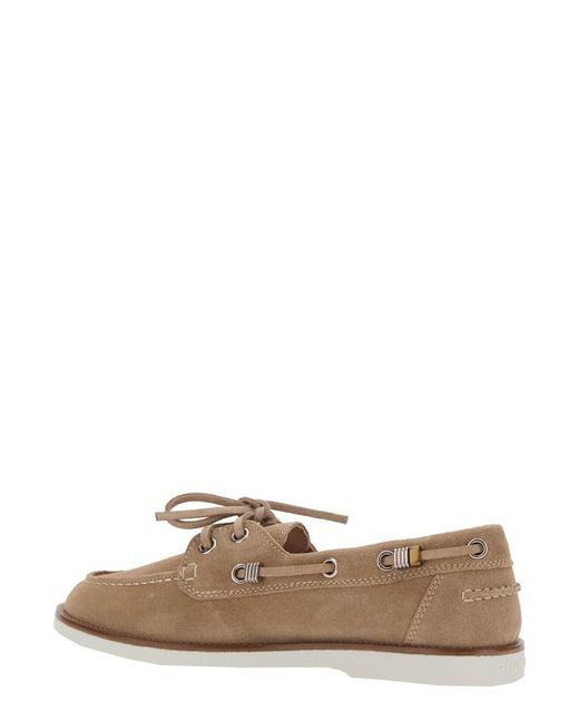 Pinko Brown Loafers Grace Suede