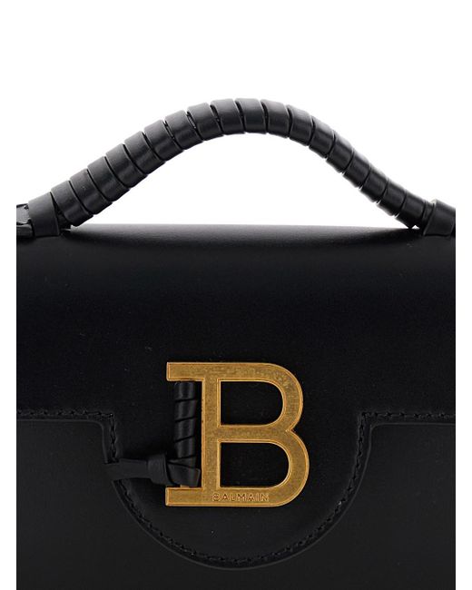 Balmain Black 'B-Buzz Mini' Crossbody Bag With B Clasp