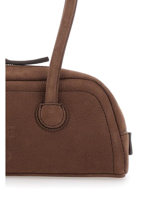 MARGE SHERWOOD Brown Soft Boston Ew Mini