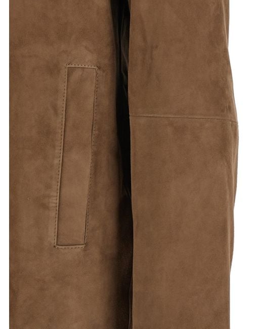 Arma Brown Jacket With Classic Collar for men