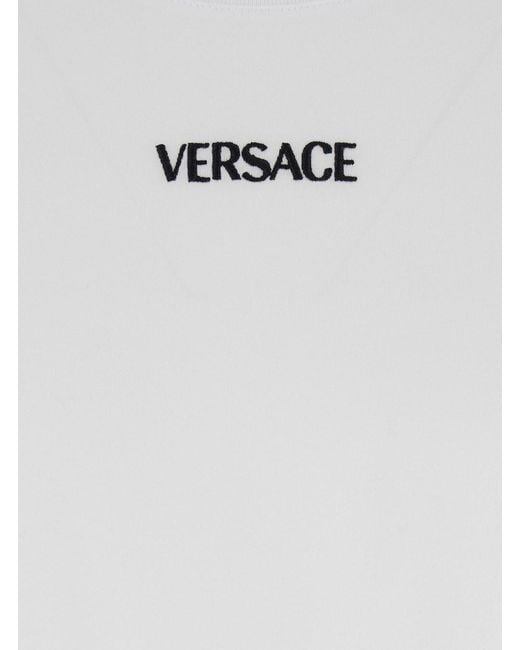 Versace White Cotton T-Shirt for men