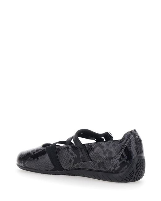 PUMA Black Ballet Shoes Speedcat Leather