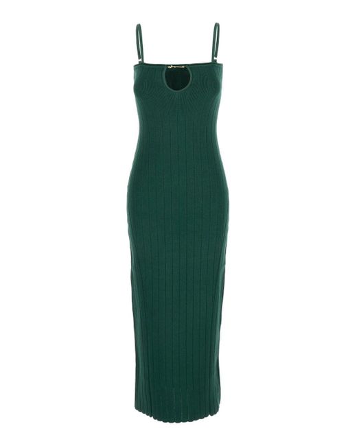 Jacquemus Green 'La Robe Sierra' Midi Dress