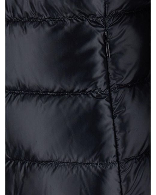 Herno Black Giada Hooded Short Puffer With Hood And Tech Fabric