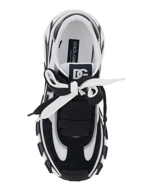 Dolce & Gabbana White Sneakers 'Dg Coutryroad' With Contrasting Detail for men