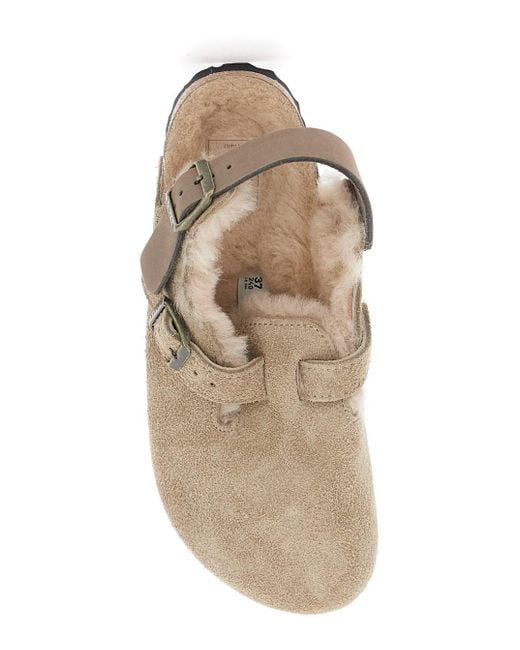 Birkenstock White Tokio Shearling