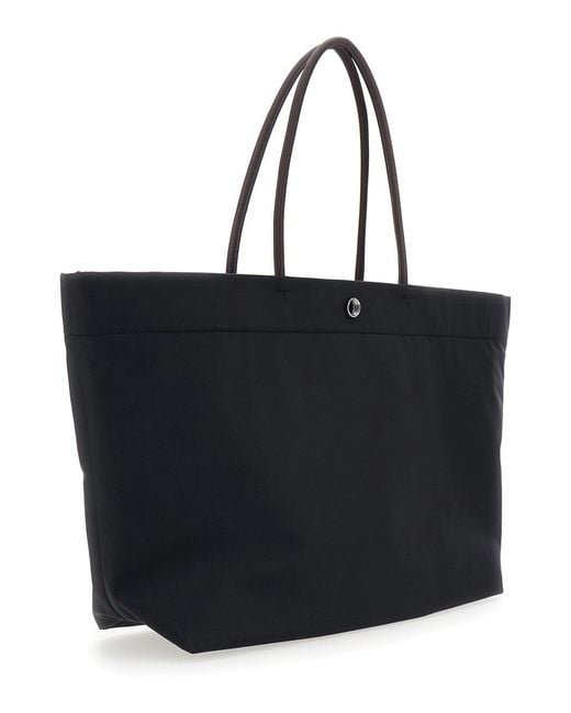 Tory Burch Black Tote Bag Ella Twist Ecoleather