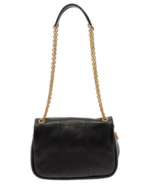 Saint Laurent Black 'Mini Jamie 4.3' Crossbody Bag With Cassandre Detail