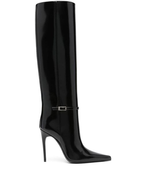 Stivali Vendome 110mm con fibbia di Saint Laurent in Black