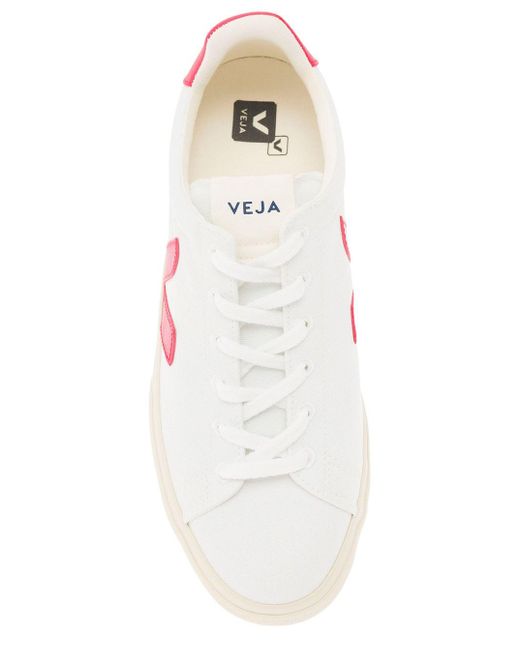 Veja Pink And Fuchsia Sneakers With Logo Details for men