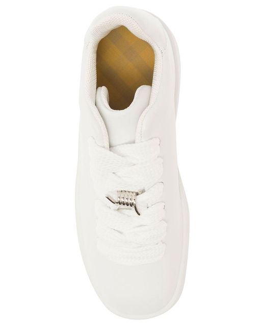 Burberry White Sneakers With Detail