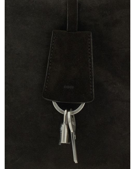 OSOI Black 'Shell Brot Large' Shopper With Two Handles And Key Pendant