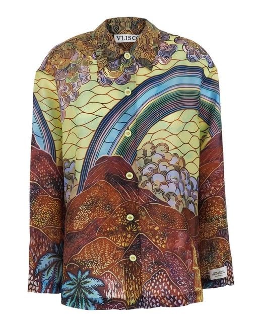 VLISCO DIALOGUES Gray Jacket Meya Meya With Long Sleeves