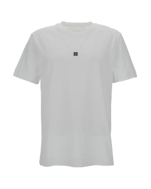 T-Shirt Girocollo Con Stampa 4G di Givenchy in Gray da Uomo