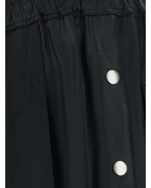 Rick Owens Black Shorts With Elasticated Waist And Drawstring for men