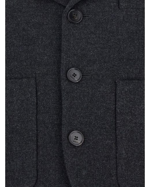 Gucci Black Single-Breasted Jacket With Notched Revers