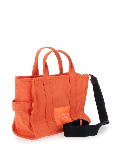 Borsa Shopping 'The Medium Tote' Con Stampa Logo A Contras di Marc Jacobs in Orange